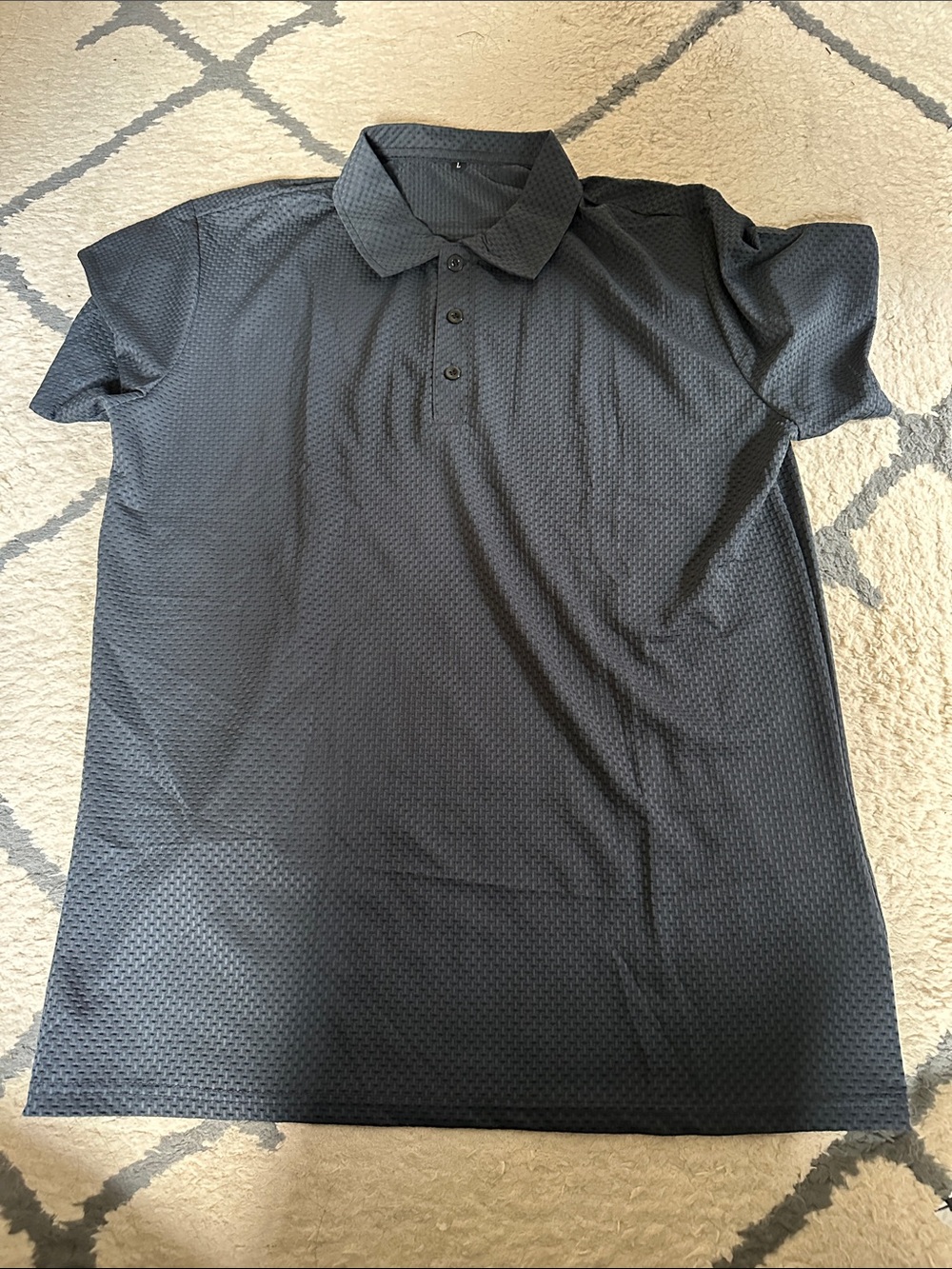 Men's Ultra Comfortable Polo Shirt in Midnight Navy. 100% Polyester